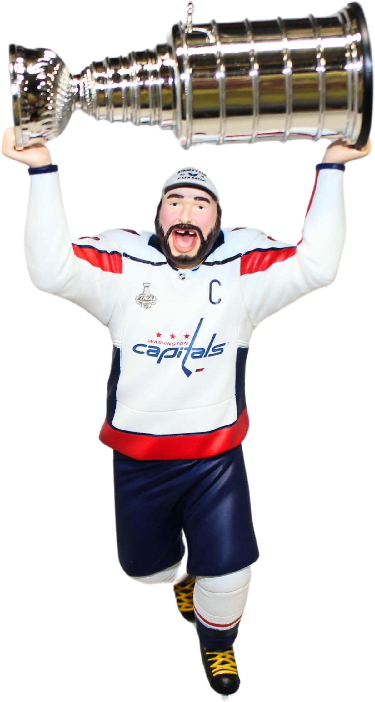 Hallmark Keepsake Christmas Ornament 2019 Year Dated NHL Washington Capitals Stanley Cup MVP Alex Ovechkin Hockey Player,
