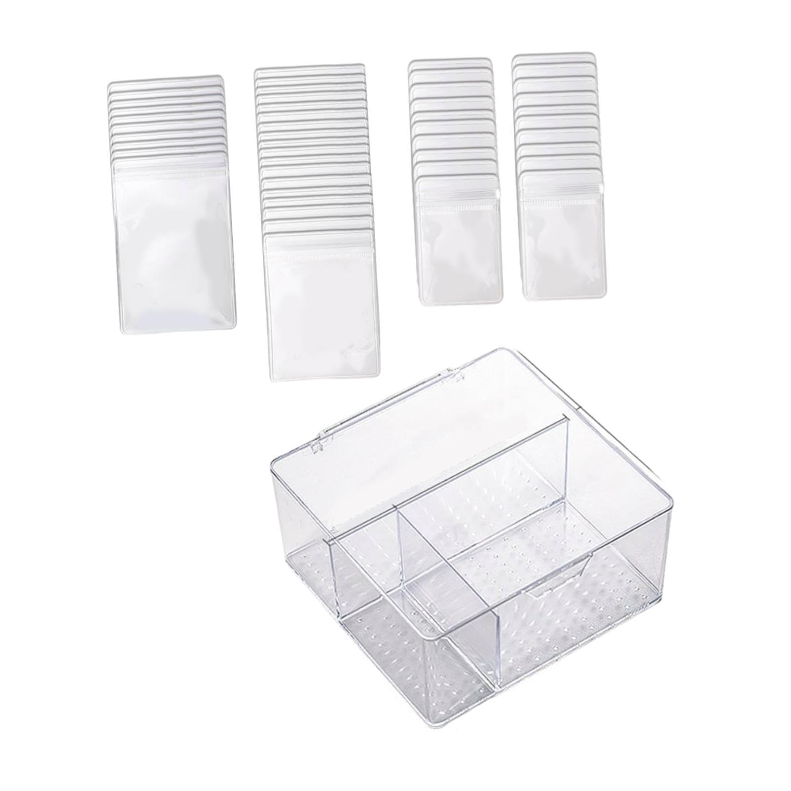 TWISAXC Clear Jewelry Storage Organizer Box Container Men Simple Yet Effective Way To Jewelry Neatly Organized And Always On Display Earrings Ring Necklace