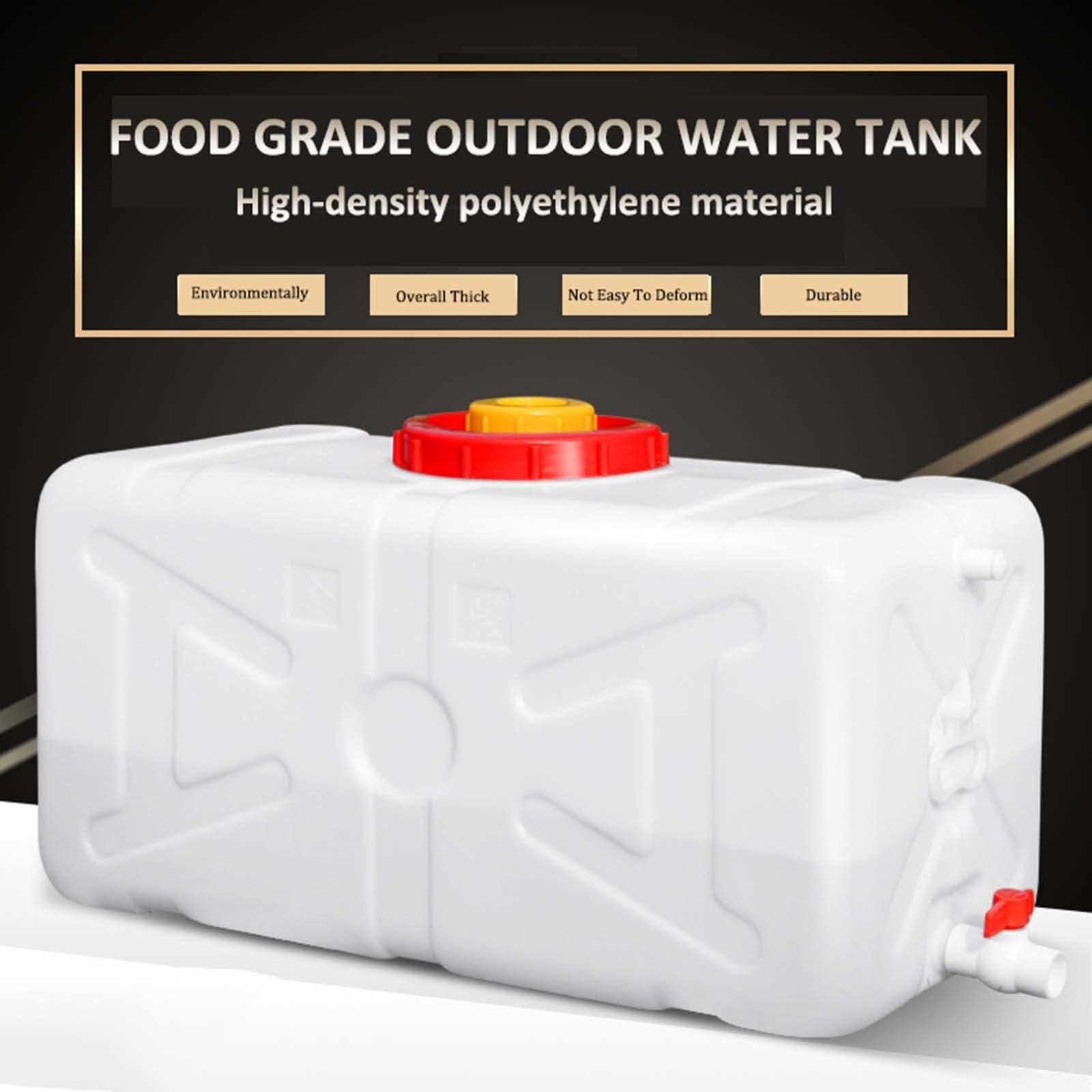 Réservoir d'eau Extérieur,Récipient Plastique Épais Qualité Alimentaire,Conteneurs Stockage avec Robinet, Arrosage Construction Agricole, Camping Et Randonnée