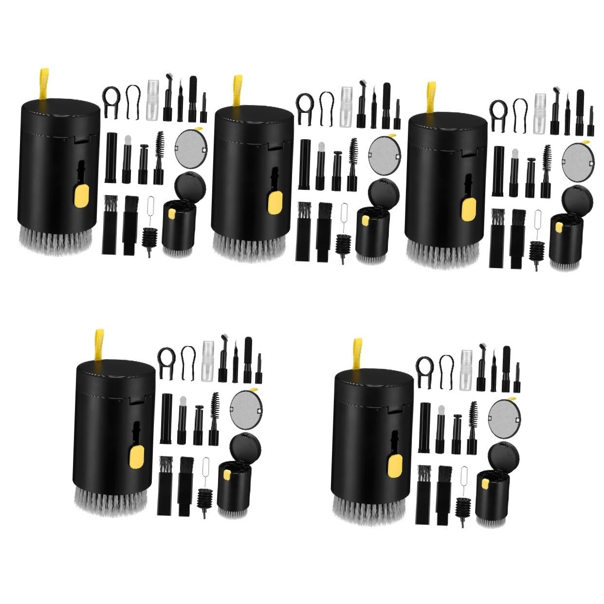 Hemobllo 5juegos Kit De Limpieza Multifuncional para Dispositivos Electrónicos Incluye Cepillo para Auriculares Limpieza De Lentes Teclado y Laptop Diseño Compacto y Portátil para
