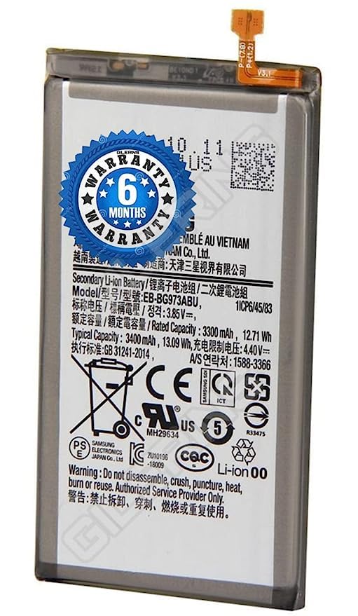 Image of Original BG973ABU Battery Compatible for Samsung S10 G973F G973U G973W G973U1 G9730 (3400mAh) with 6 Month Warranty ***(Original Battery 166)