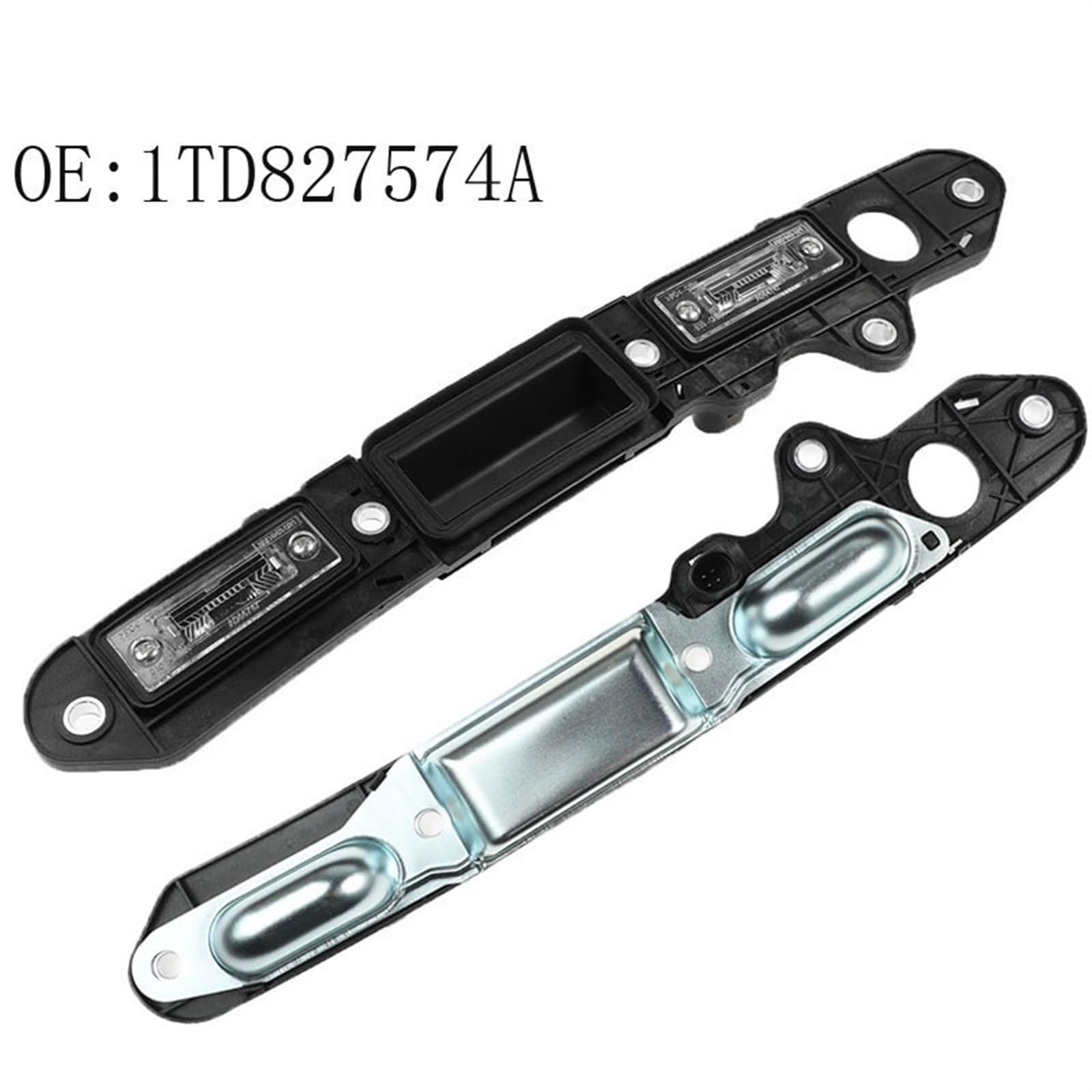 1 pz coperchio del bagagliaio posteriore portellone scuotere la maniglia della barra targa luminosa con microinterruttore OEM 1TD827574A