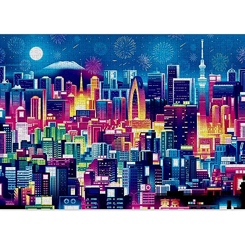Cloudberries Tokyo Puzzle: Jigsaw Puzzles For Adults 1000, Japan Puzzle with Cool Tokyo Skyline, 1000 Piece Jigsaw Puzzles for Adults - Image 2