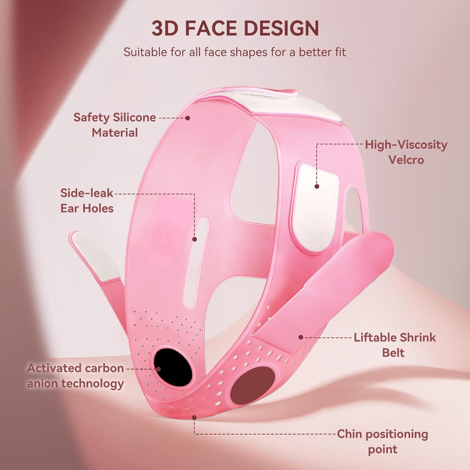 Chin Strap for Sleeping,Adjustable Chin Strap,Jaw Strap,Jawline Shaper,V Line Lifting Mask