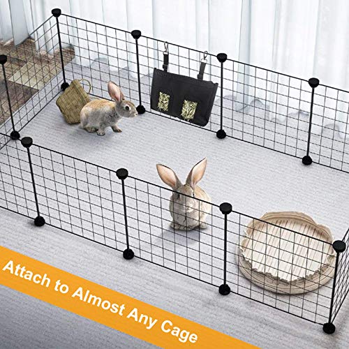 image for USWT Guinea Pig Hay Bag, 2pcs/Set Buuny Hay Feeder,Hay Feeder for Bunn