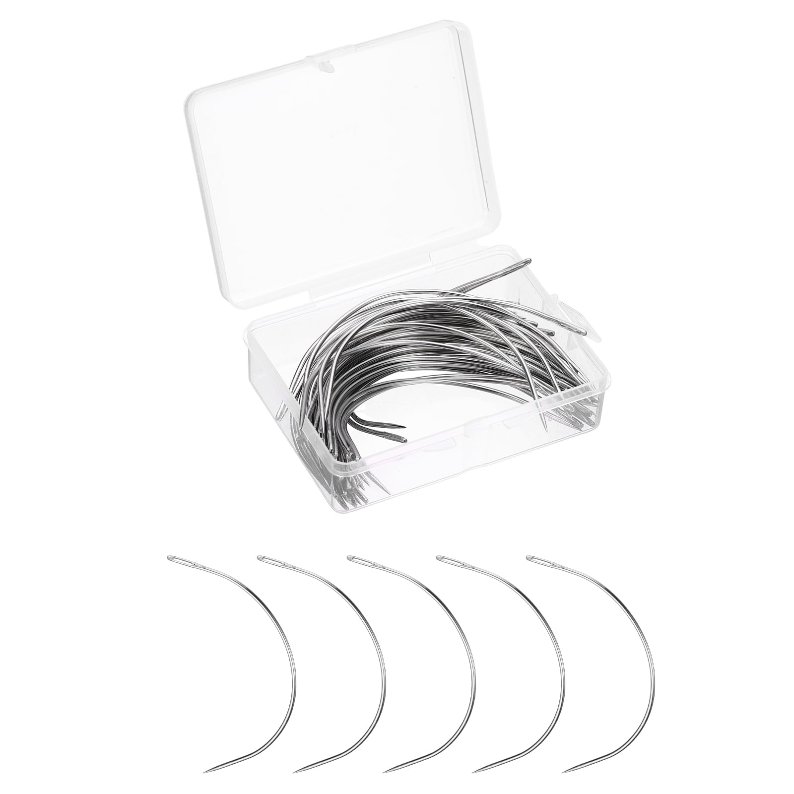 Aiguilles incurvées type C lot de 100 pour couture de tapis - 7