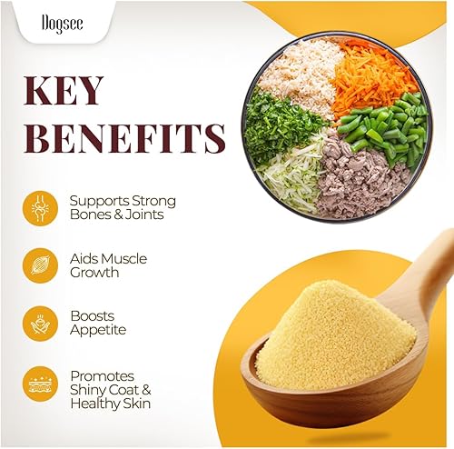 Miniatura 4 de Dogsee Activet Plus - 1.5 libras  Suplemento de proteína y calcio 100% natural para perros  Suplemento alimenticio para perros  Vitaminas y