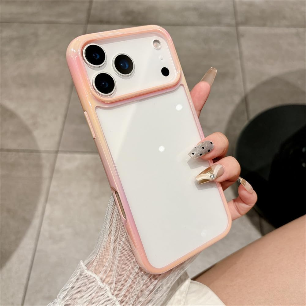 Coque iPhone 17 transparente antichoc silicone rose incassable Pro Max - 7