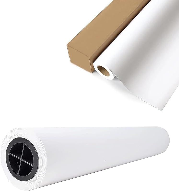 CAD Paper Rolls (1 Roll) (36” x 150') Plotter Paper 36 x 150 (70 GSM) Wide Format Ink Jet Bond Rolls - Premium Quality Bond Paper for CAD Printing