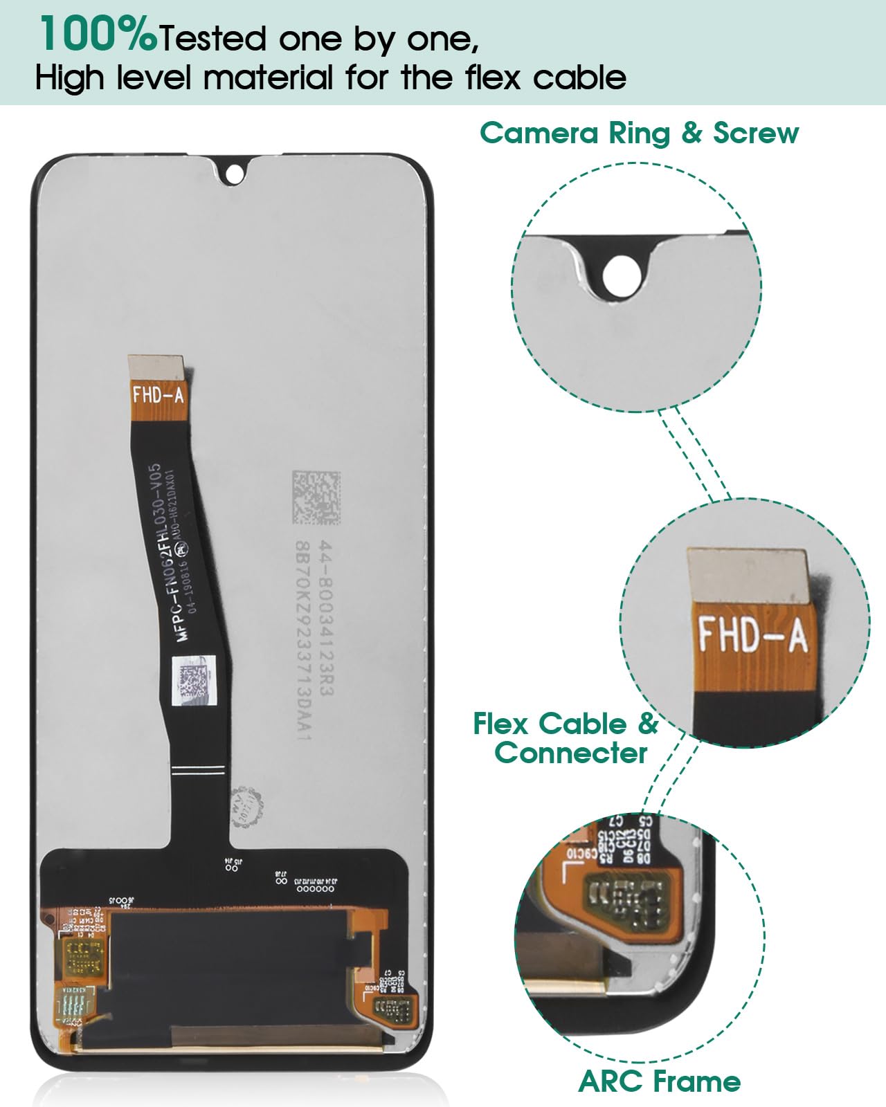 TOUCH SCREEN SCHERMO PER HUAWEI P SMART 2019 POT-LX1 POT-LX2 / P SMART PLUS 2019 POT-LX1T / P SMART 2020 POT-LX1A / ENJOY 9S POT-AL00 NERO VETRO LCD DISPLAY - Compatibile per TOUCH SCREEN SCHERMO PER HUAWEI P SMART 2019 POT-LX1 POT-LX2 / P SMART PLUS 2019 POT-LX1T / P SMART 2020 POT-LX1A / ENJOY 9S POT-AL00 NERO VETRO LCD DISPLAY - Compatibile per