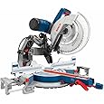BOSCH CM10GD Compact Miter Saw - 15 Amp Corded 10-Inch Dual-Bevel Sliding Glide Miter Saw with 60-Tooth Carbide Blade