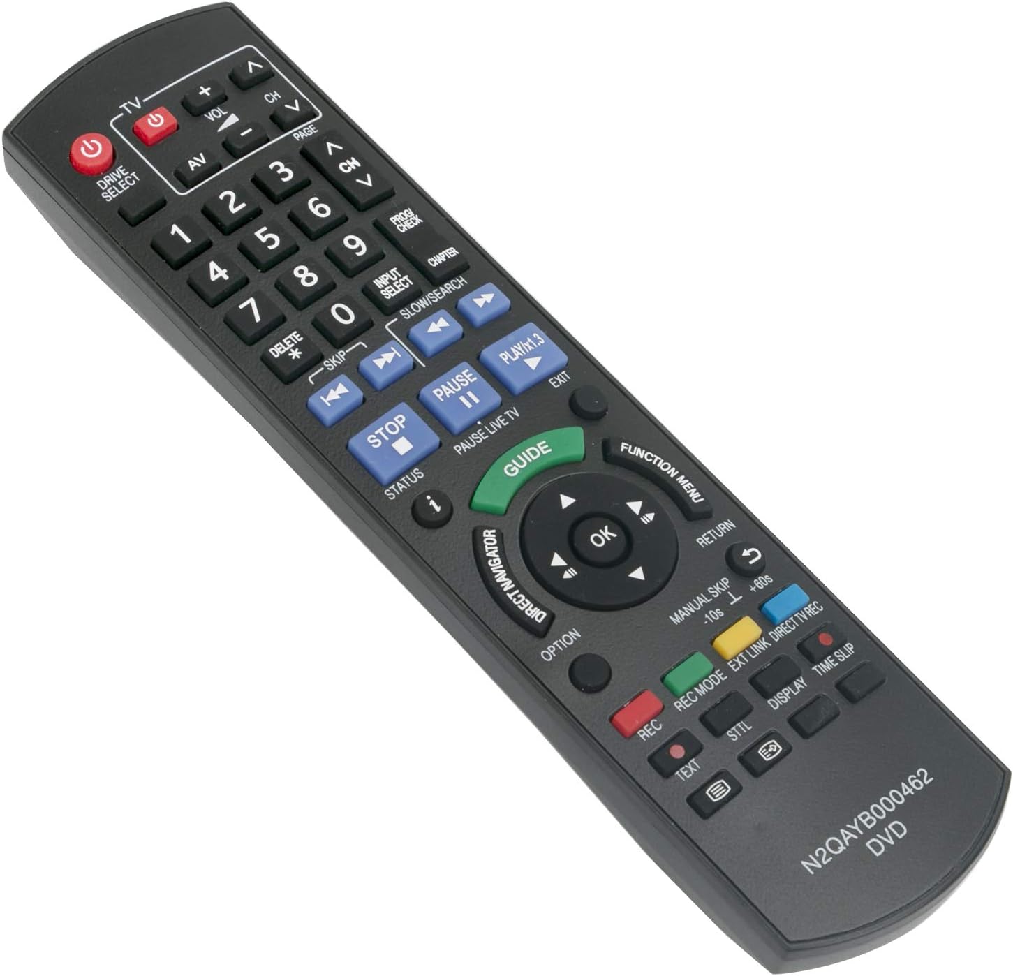 ALLIMITY N2QAYB000462 Remote Control Replace for Panasonic DVD Recorder DMR-EX72S DMR-EX72SEGS DMR-EX769EB DMR-EX769EF DMR-EX773 DMR-EX773EBK DMR-EX79 DMR-EX83 DMR-EX83EB