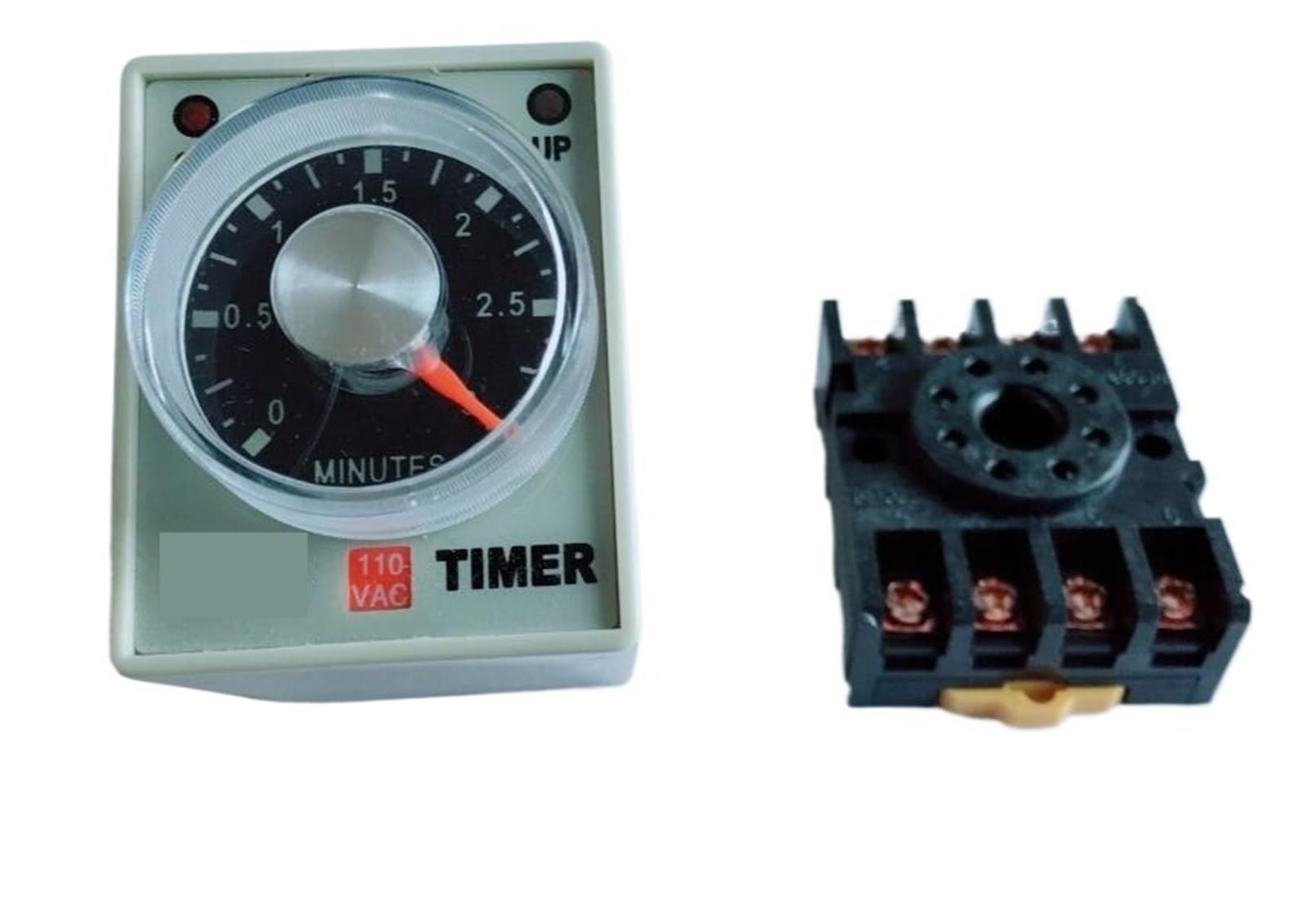 AH3-3 relé de tiempo 12V/24V/36V/110V220V/380V temporizador de retardo relé de tiempo 8 pines con base 3S 6S 10S 30S 60S 3 metros 6M 10M 30M 60M(6M,110V)
