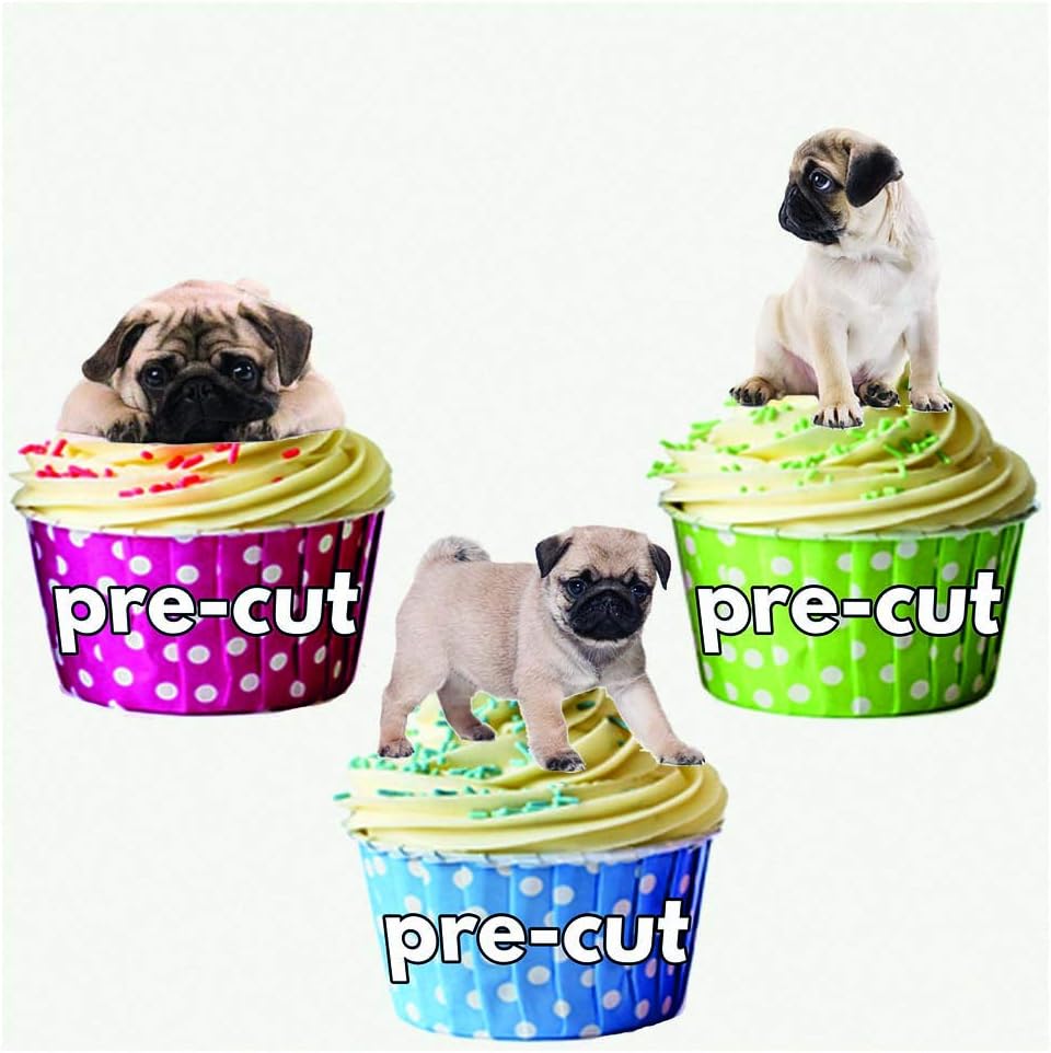 pug cake topper