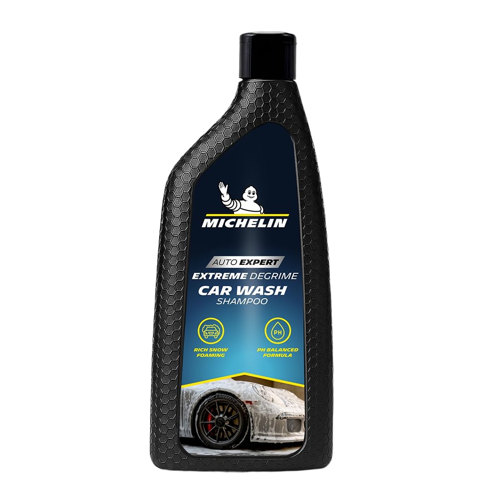 MICHELIN Car Shampoo 500ml | pH Balanced & Super Concentrated Formula for Bucket & Foam Cannon Wash | High Foam for Deep Cleaning | Removes Tough Dirt & Grime | Gentle on Paint & Clear Coat