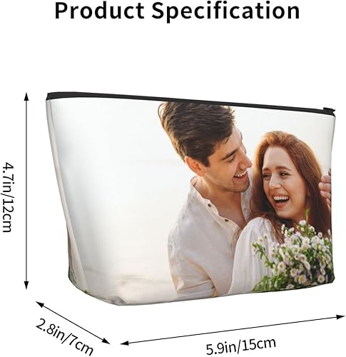 Miniatura 2 de Adaptor Neceser personalizado para viajes a la playa, diseño de tu imagen, logotipo, foto, maquillaje, cosméticos, bolsa de almacenamiento portátil