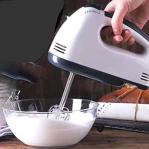 Miniatura 4 de Batidora de mano eléctrica, 7 velocidades de huevo y harina de mezcla automática con batidor para cocinar pan, pastel (1)