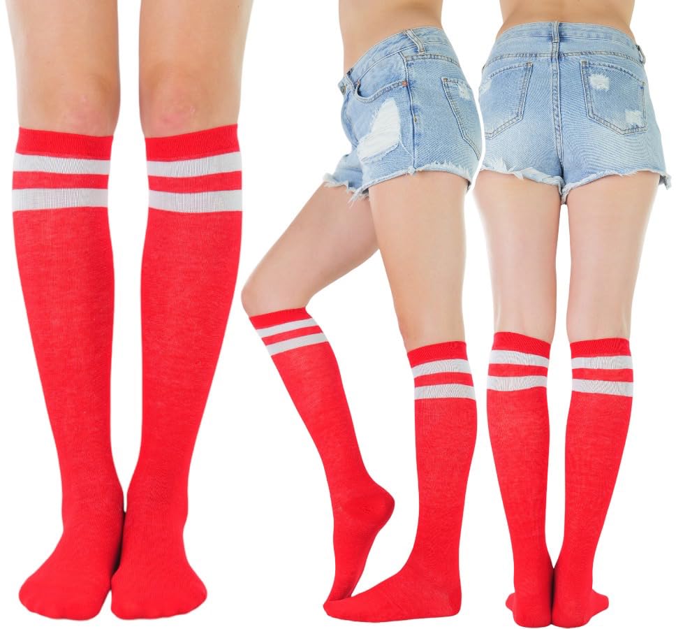 Image of ToBeInStyle Women's Pack of 6 or 12 Knee High Socks