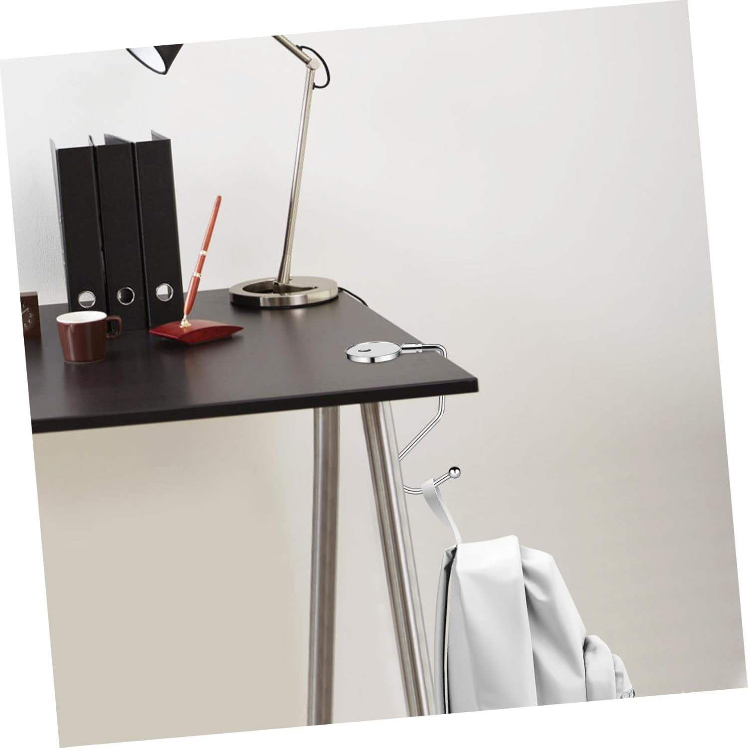 Desk Hook Set 8 Pcs Purse Hooks for Tables Hang Your Purse Lightweight Portable Strong Load Capacity No Tool Needed