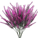 ¿Buscas flores artificiales púrpuras? ¡Estas hermosas lavanda flores artificiales le da romántico cada día y hace que su boda sea aún más hermosa! Perfectas para interiores y exteriores en cualquier lugar.