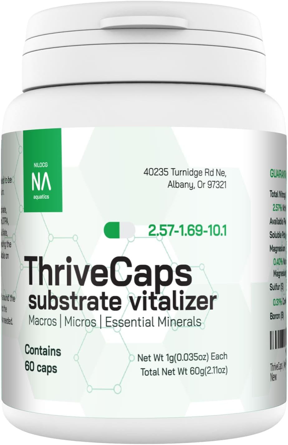 ThriveCaps Aquarium Root Cabs – Premium Root Fertilizer for Live Plants – Slow Release – Strong NPK + Micros – Safe for Shrimp & Snails – 60 Count