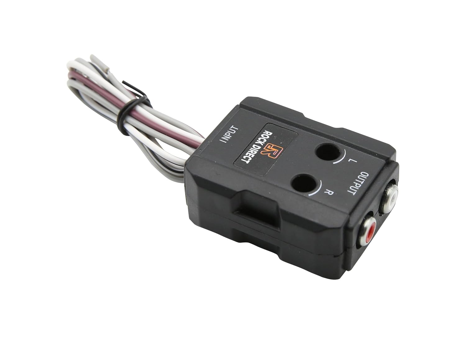 RD Line Output Converter Universal Car Bass Regulator Level Control, Rock Direct Car Stereo Audio Speak Delay Signal Hi-Low Converter for Auto Amp Subwoofer Amplifier CD Player High to Low Adapter