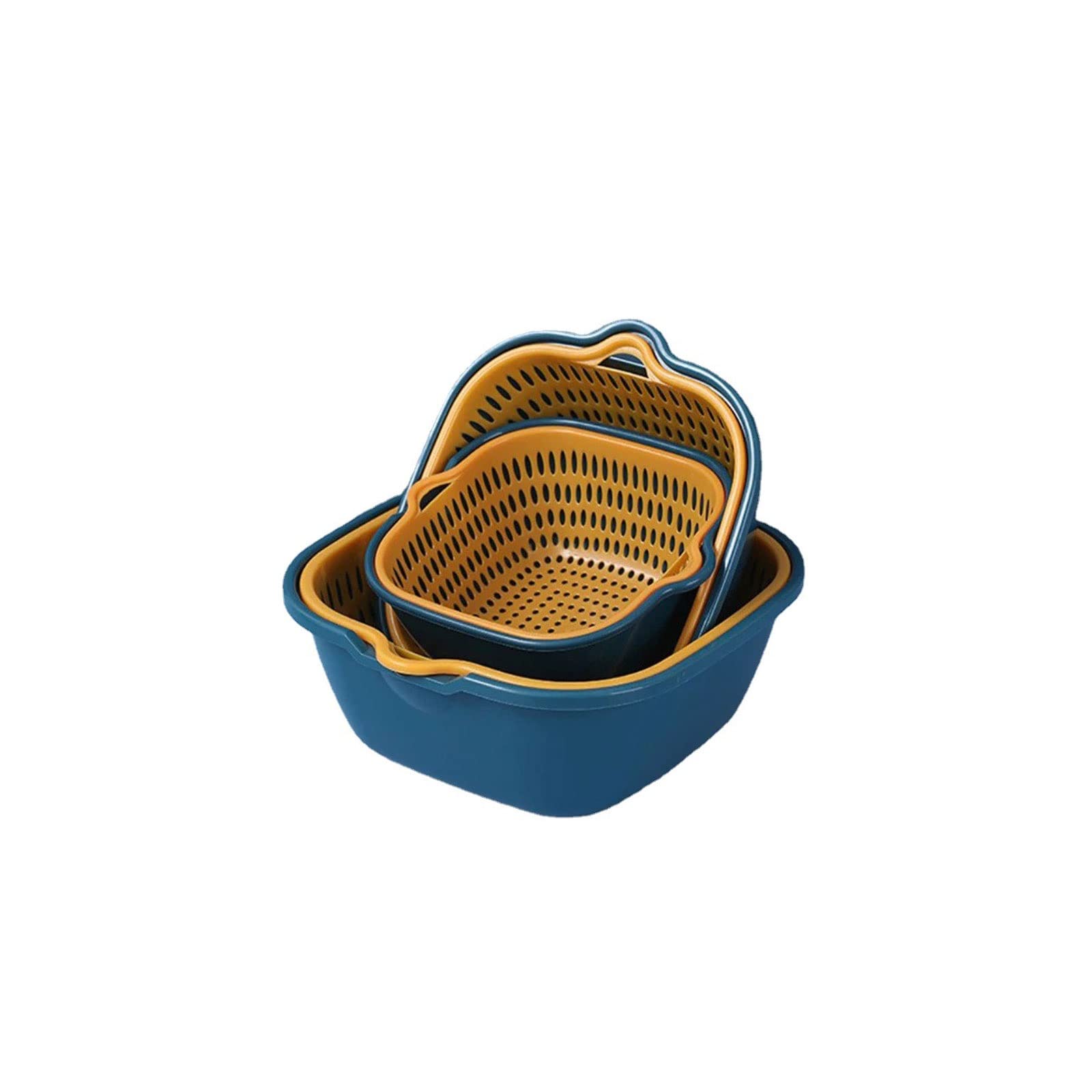 Cestello per lavello, accessori da cucina, doppio scarico, per frutta e verdura, filtri per lavaggio utili, accessori e gadget da cucina (S)