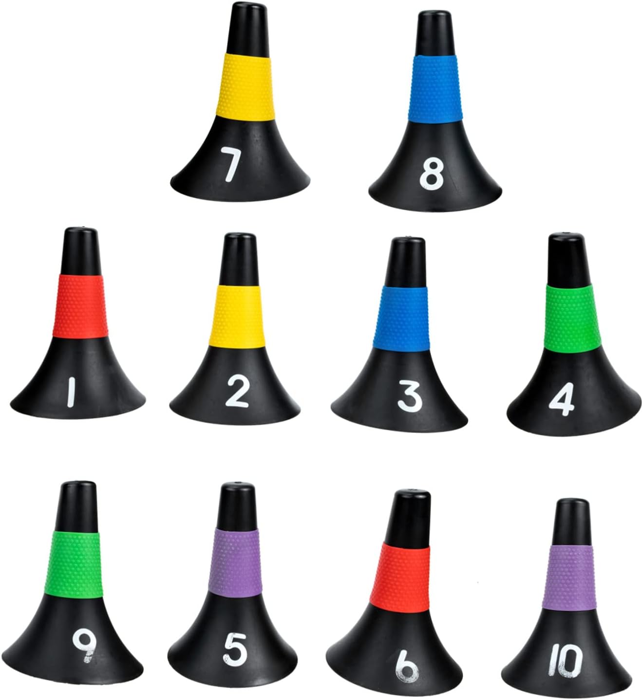 10pcs Pe Cones for Sports Training Agility Cones Soccer Training Roadblock