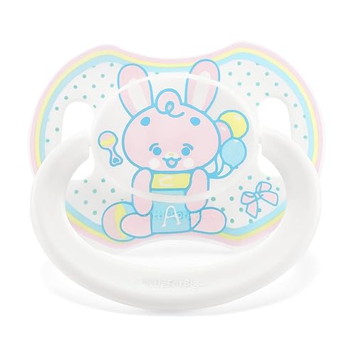 LittleForBig Bigshield Generation-II Adult Sized Printed Pacifier Baby Rabbit Pattern Pink