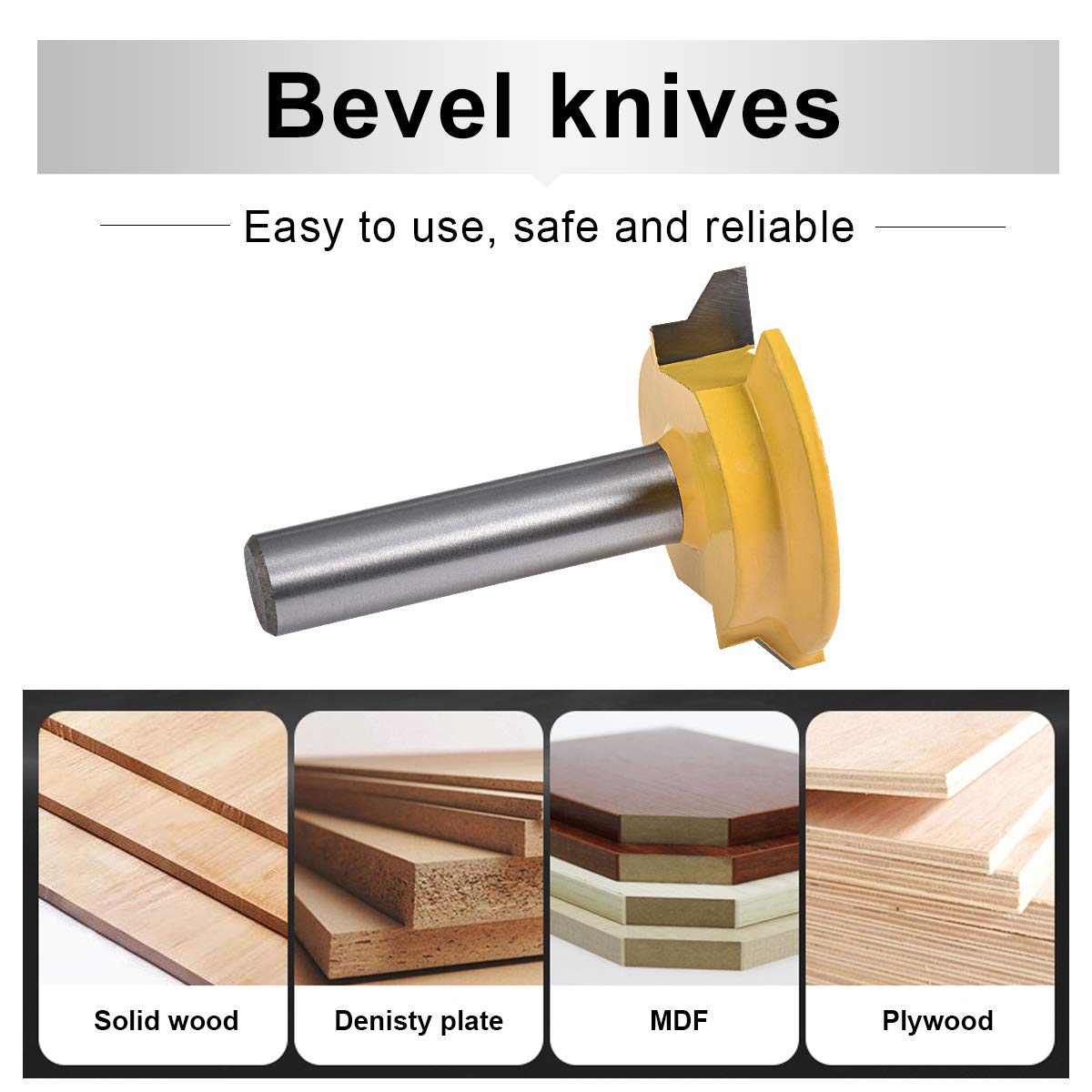 FAXIOAWA 1/2 "Gambo Cassetto Giunto Anteriore Dritto Rail & Stile Router Bit Fresa Scalpello Taglierina Utensili per la Lavorazione del Legno Reversibile