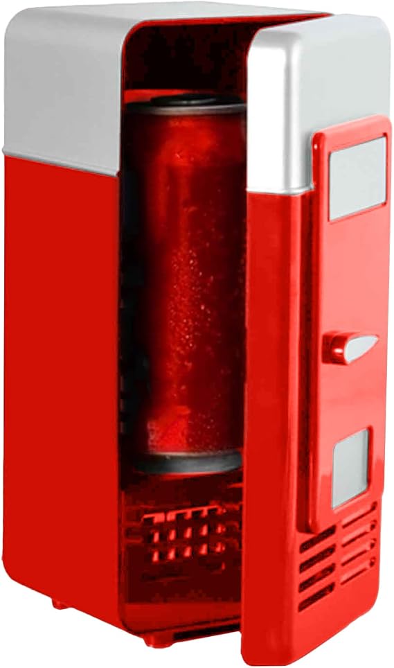 USB Fridge Cooler Compact Warmer Food Storage Appliance | Personal Fridge USB Drinks Cooler Students Teens Boys Family Movie Nights Dormitory Bedroom Road Trips Apartments