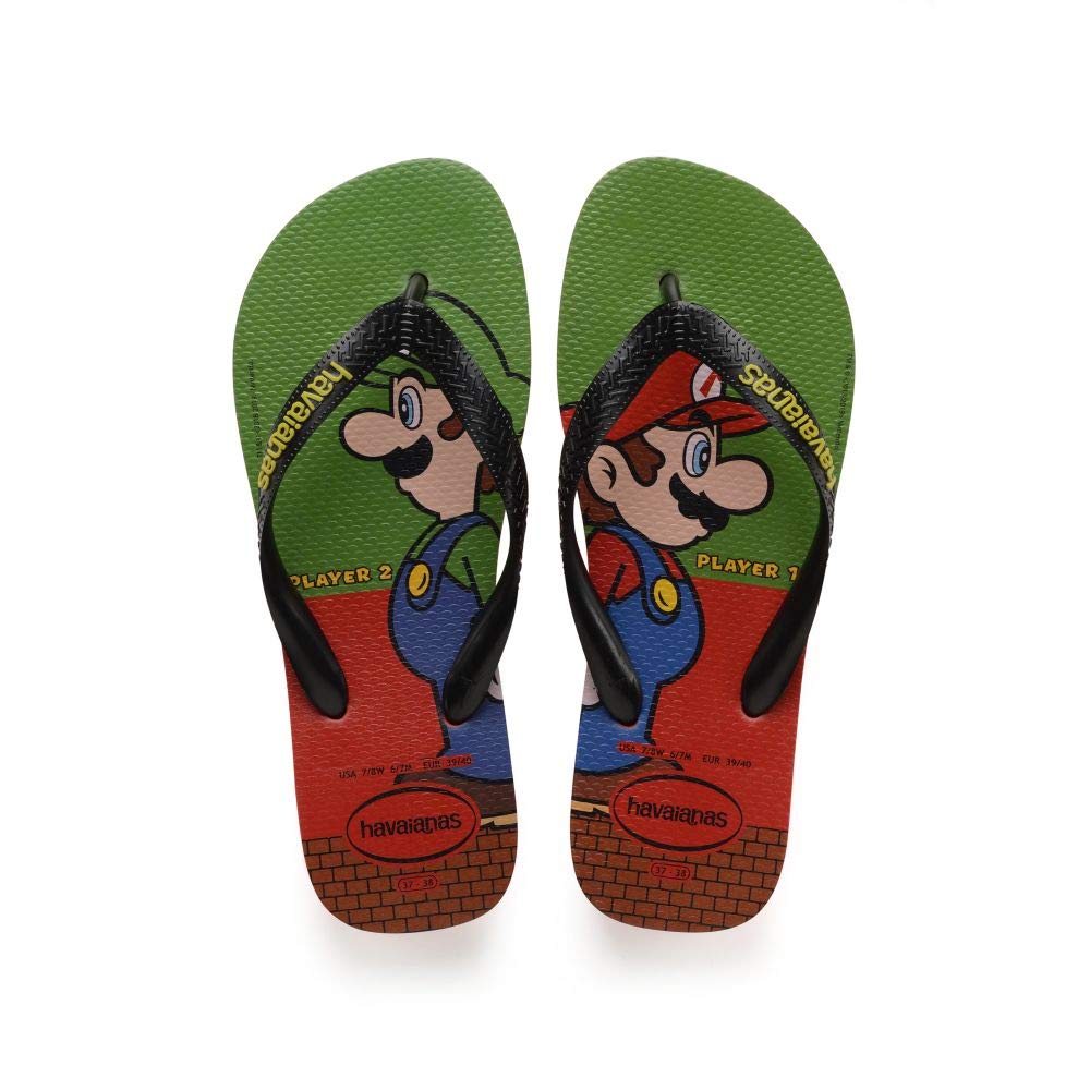 Havaianas Mario Bros Unisex Adults FlipFlop Strawberry 6.5/7 UK