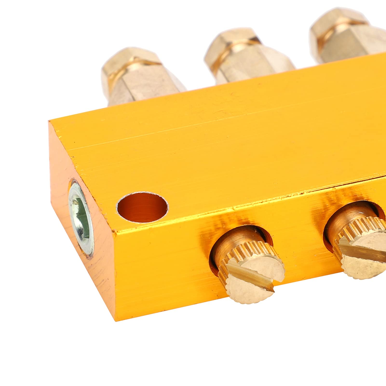 Centralized Lubrication Distribution Valve – 1 Inlet, 4 Outlets, Adjustable Piston, For CNC & Automated Oil Systems