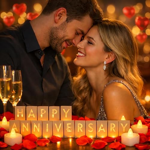 Happy Anniversary Light Up Letters, Include Light up Letters, with