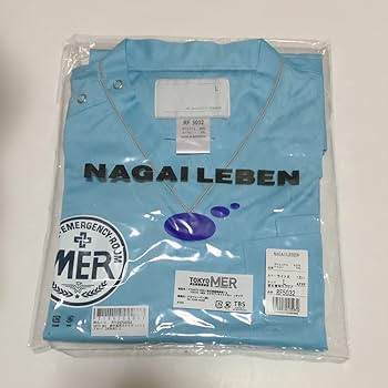 Amazon.co.jp: TYO MER 劇中着用 スクラブ ライトブルー Lサイズ