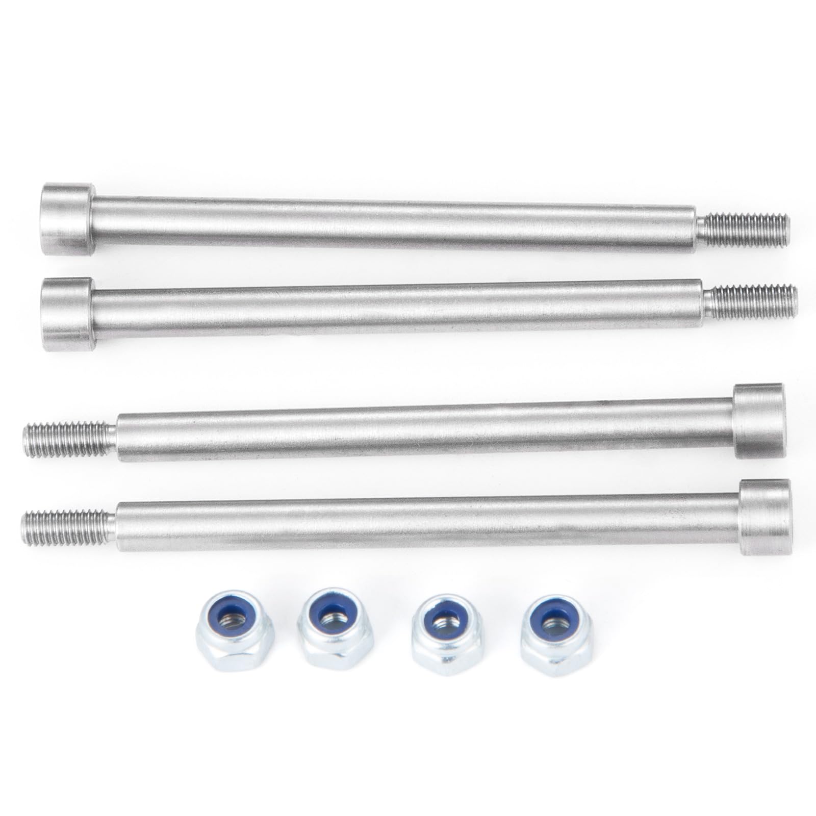 AXspeed 4pcs Suspension Arm Pin Stainless Steel Hinge Pin for 1/5 TRX X-MAXX XMAXX RC Truck, Small - Image 4