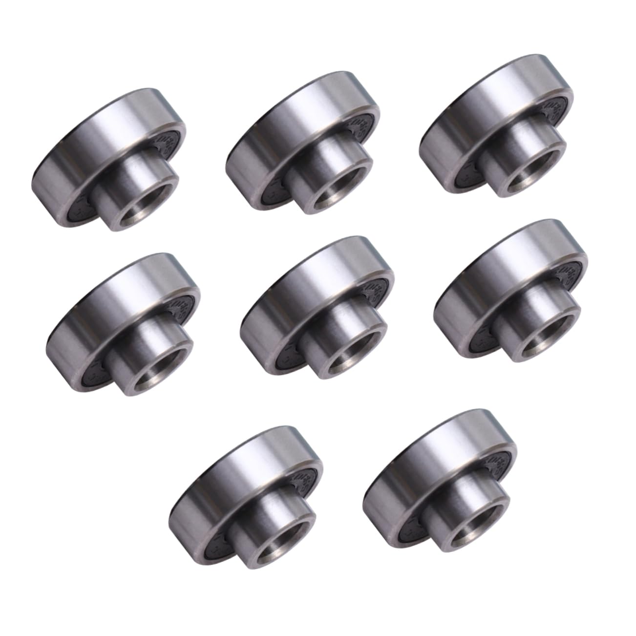 HANABASS 8Pcs High Speed Skateboard Wheel Bearings Integrated Design for Smooth Rolling for Skateboards Scooters and Roller Skates Black