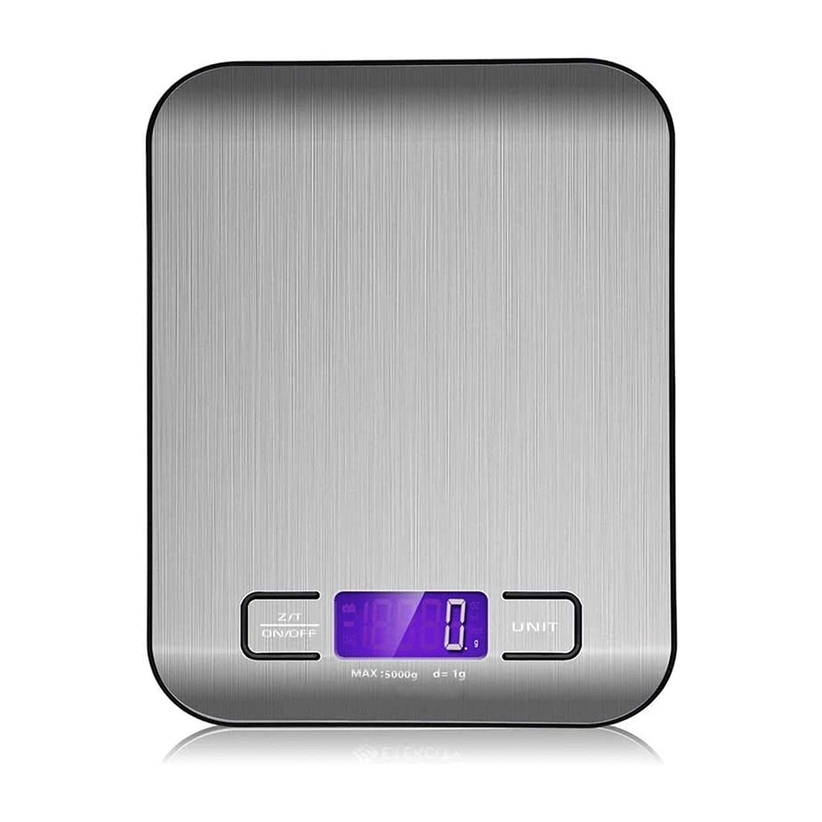 Balanza de Cocina Digital de Acero Inoxidable con Pantalla LCD retroiluminada para medir Alimentos, Ideal para cocinar y Hornear. Un Color: 10 kg/1 g. Un Color: 10 kg/1 g,One Color-10kg/1g