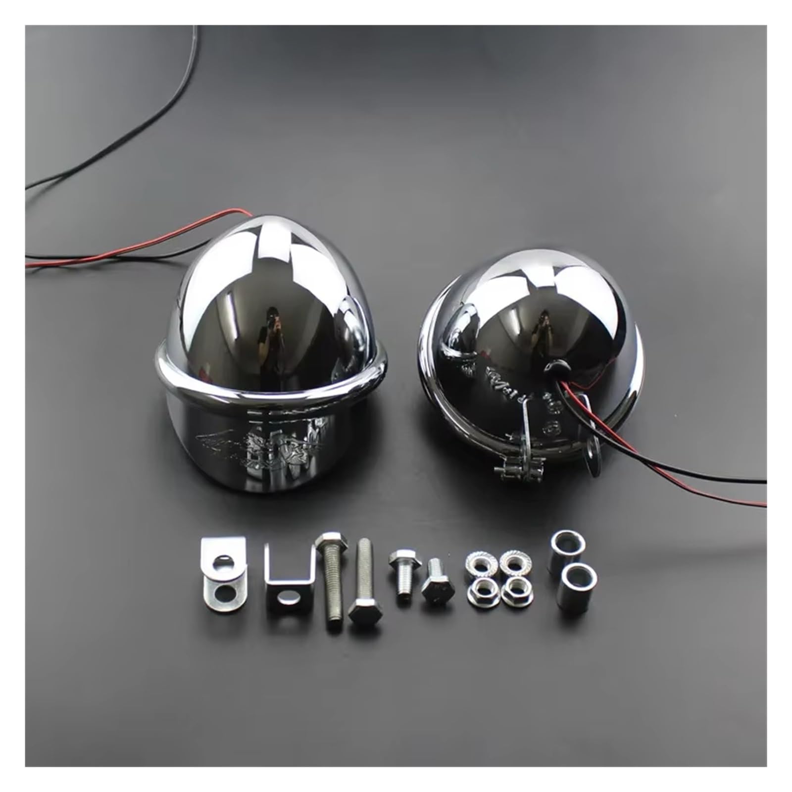 Fari LED Anteriori Fendinebbia Cromati 12V per Moto - Coppia Faretti
