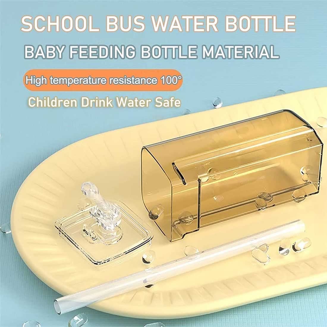 Buss-waterfles, cartoon, lekvrij, afneembaar, met verstelbare