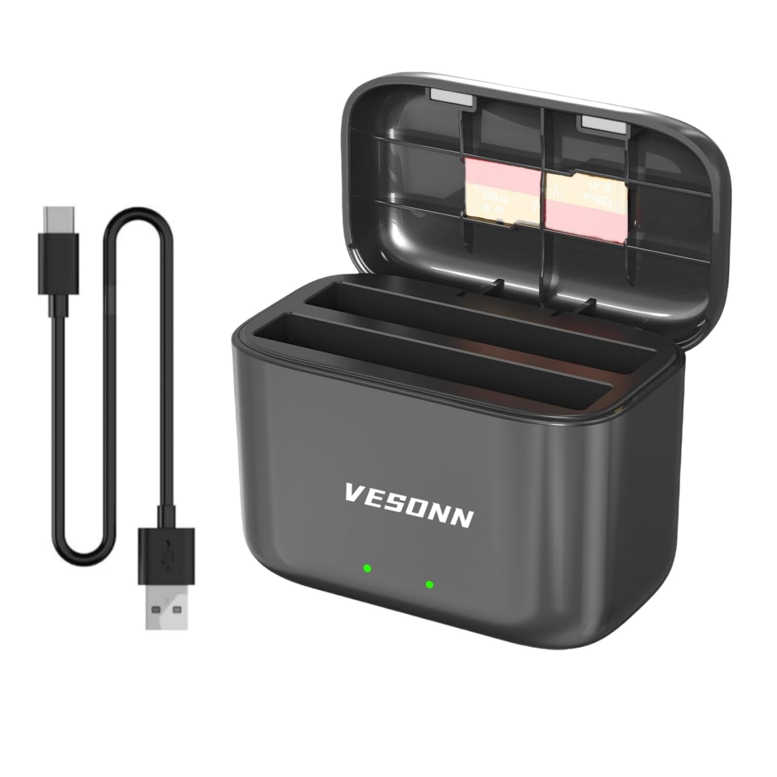 Amazon | Vesonn For Insta 360 X4急速充電器 Type-C USB LED付き充電 