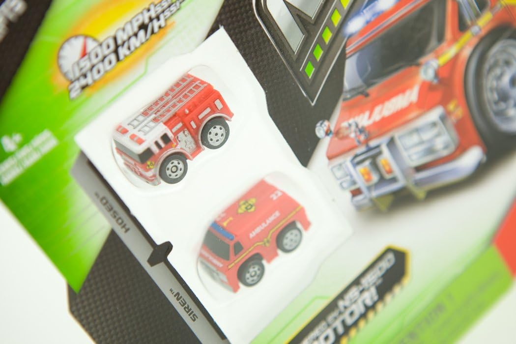 Nano Speed Rescue Vehicle Set: Siren and Hosed