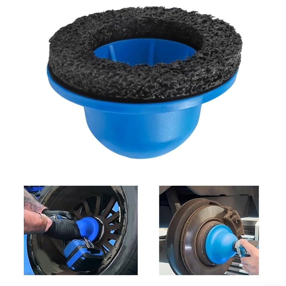 Radpolierset, 150 mm Schleifbecher, Radnabenschleifer, Reinigungsbürste für Auto, Bremsscheibe, Felge, schnelles Polieren (1 Set)