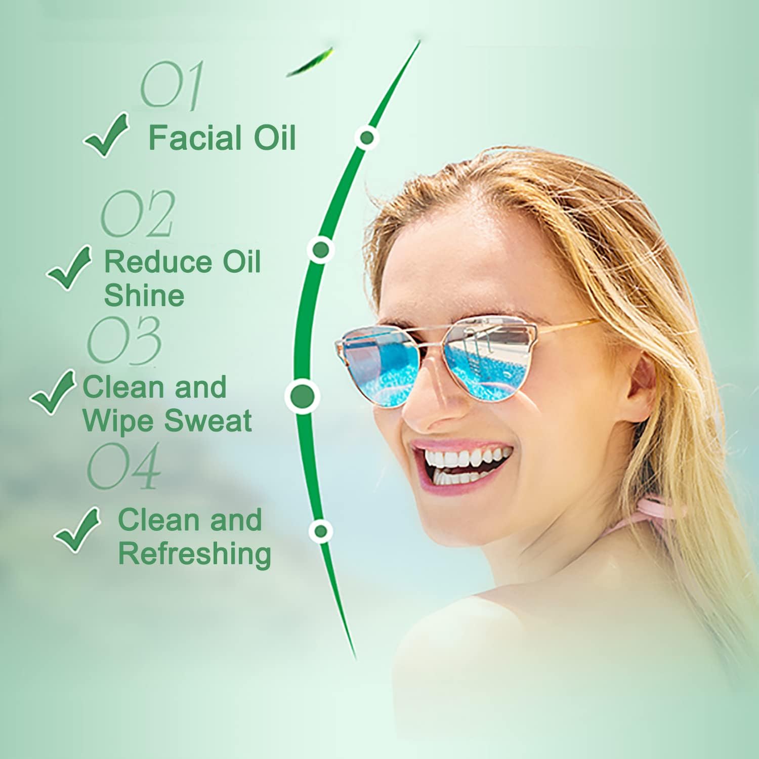 300 Pack Green Tea Wet Wipes Bulk for Homeless, Clean Face Hands Quickly, Green Tea Wet Wipes Bulk for Homeless, Perfect for Hiking Camping Travel Outdoor