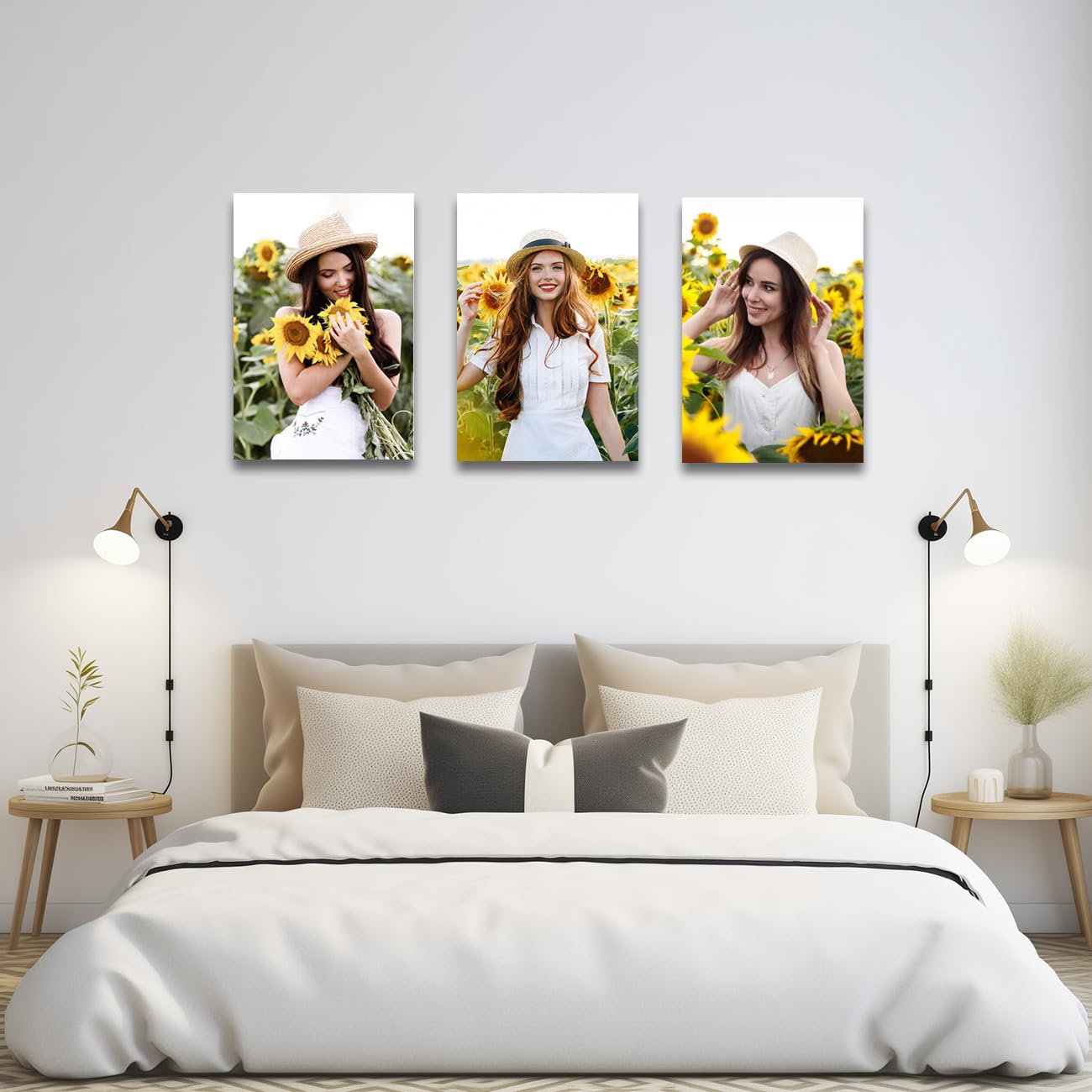 CXHOSTENT Personalisierte Leinwanddrucke 13x18cm - Individuelle Fotos Auf Leinwand