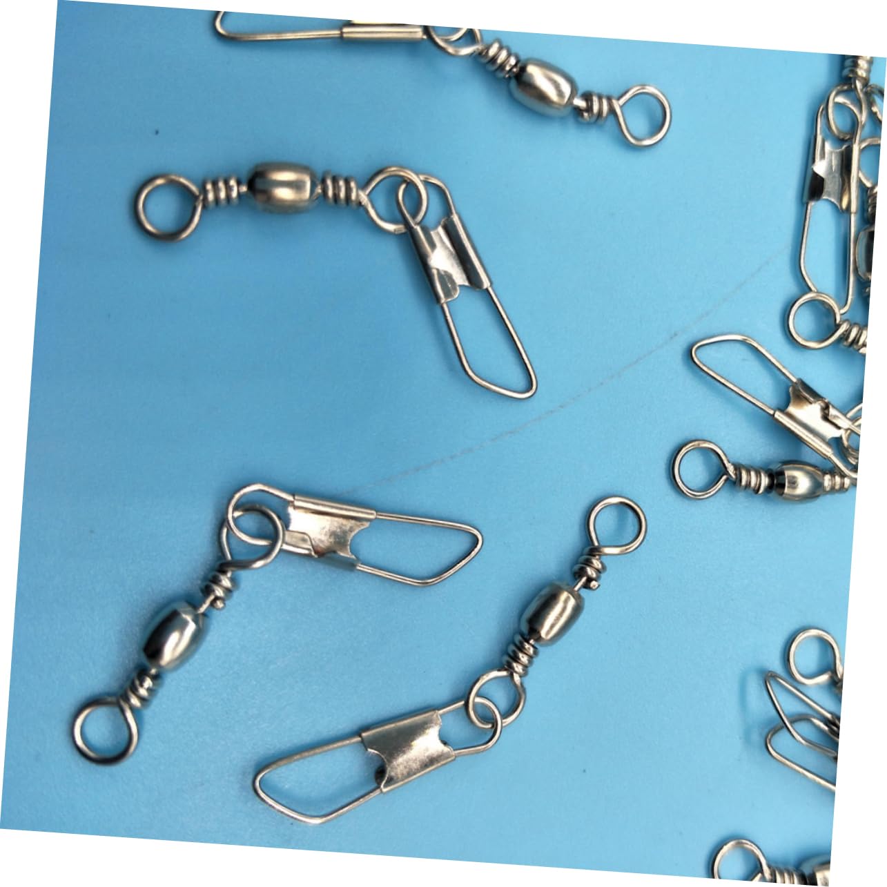 BESTonZON Ganci Girevoli con Perno per Attrezzi da Pesca Ad Anello A Otto Caratteri Ami da Pesca per Connettori da Pesca Anelli per Attrezzi da Pesca Girelle A Scatto con Cuscinetti A