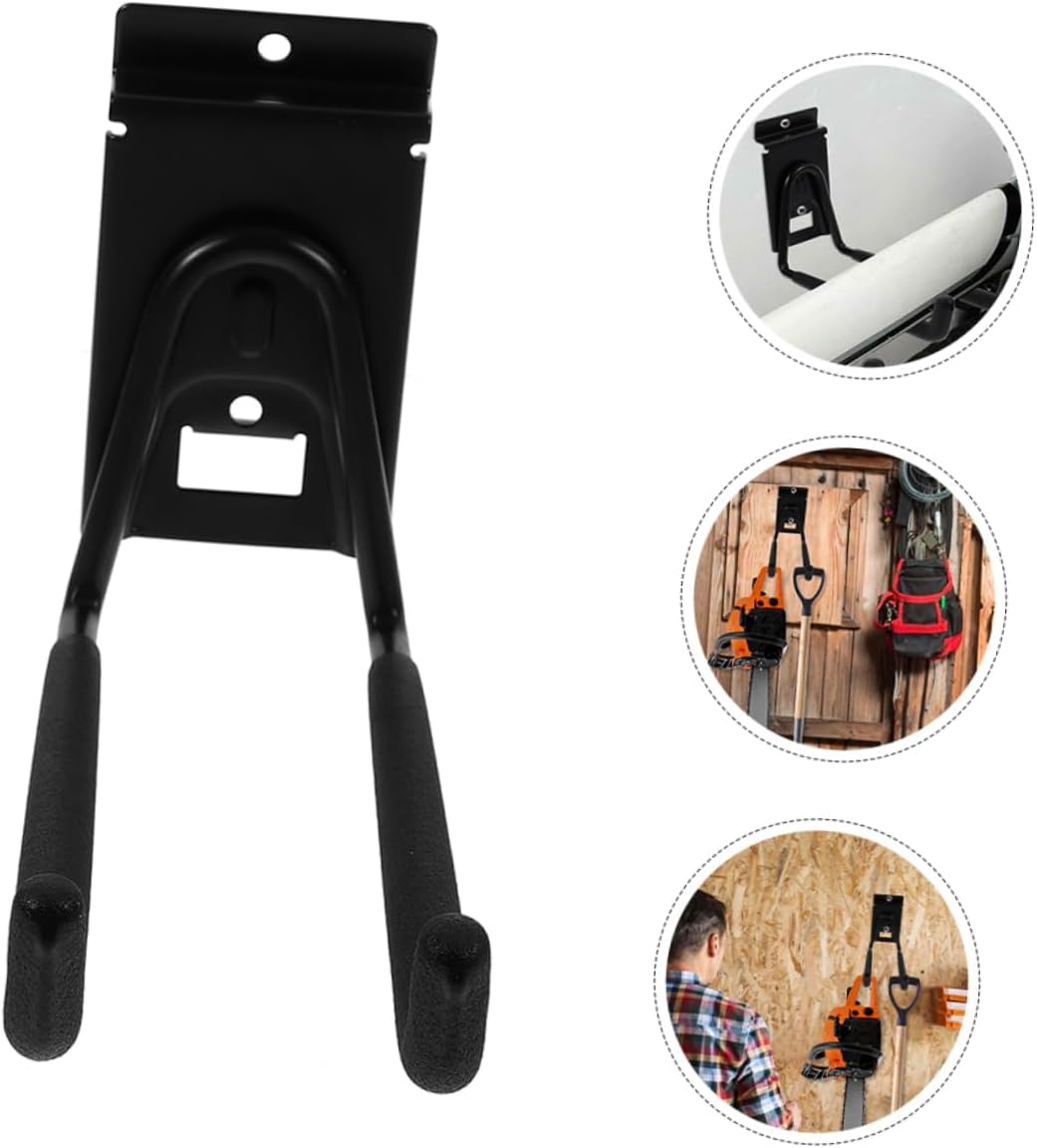 Alipis 2pcs Heavy Duty Utility Hooks Wall Mounted Garage Hangers for Tools Bikes and More Sturdy Iron Construction for Efficient Garage Storage System