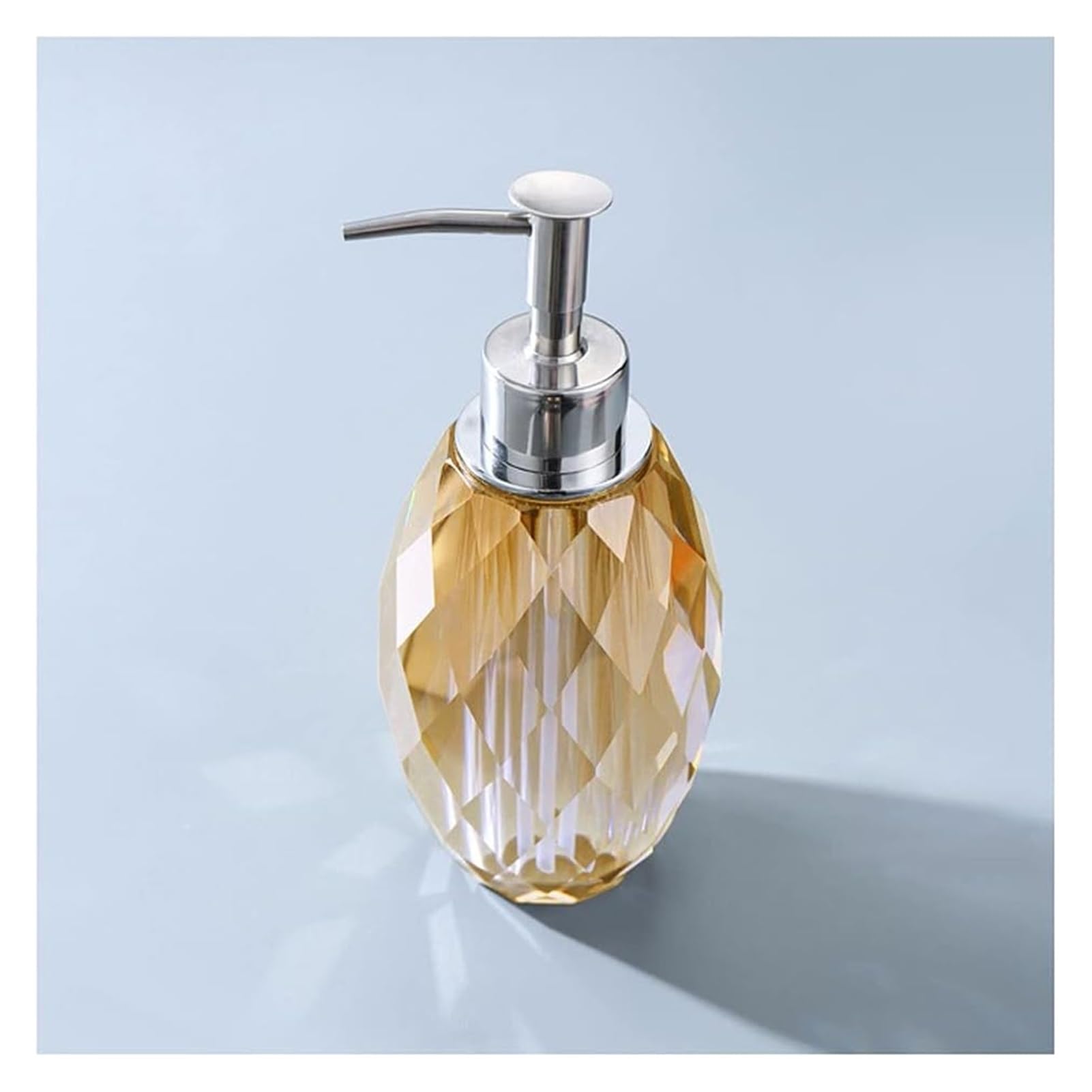 WDSOPK Bathroom accessories Soap Dispenser Lotion Dispensers Crystal Soap Thickened with Stainless Steel Pump Lotion Dispenser Bottle Home & Kitchen