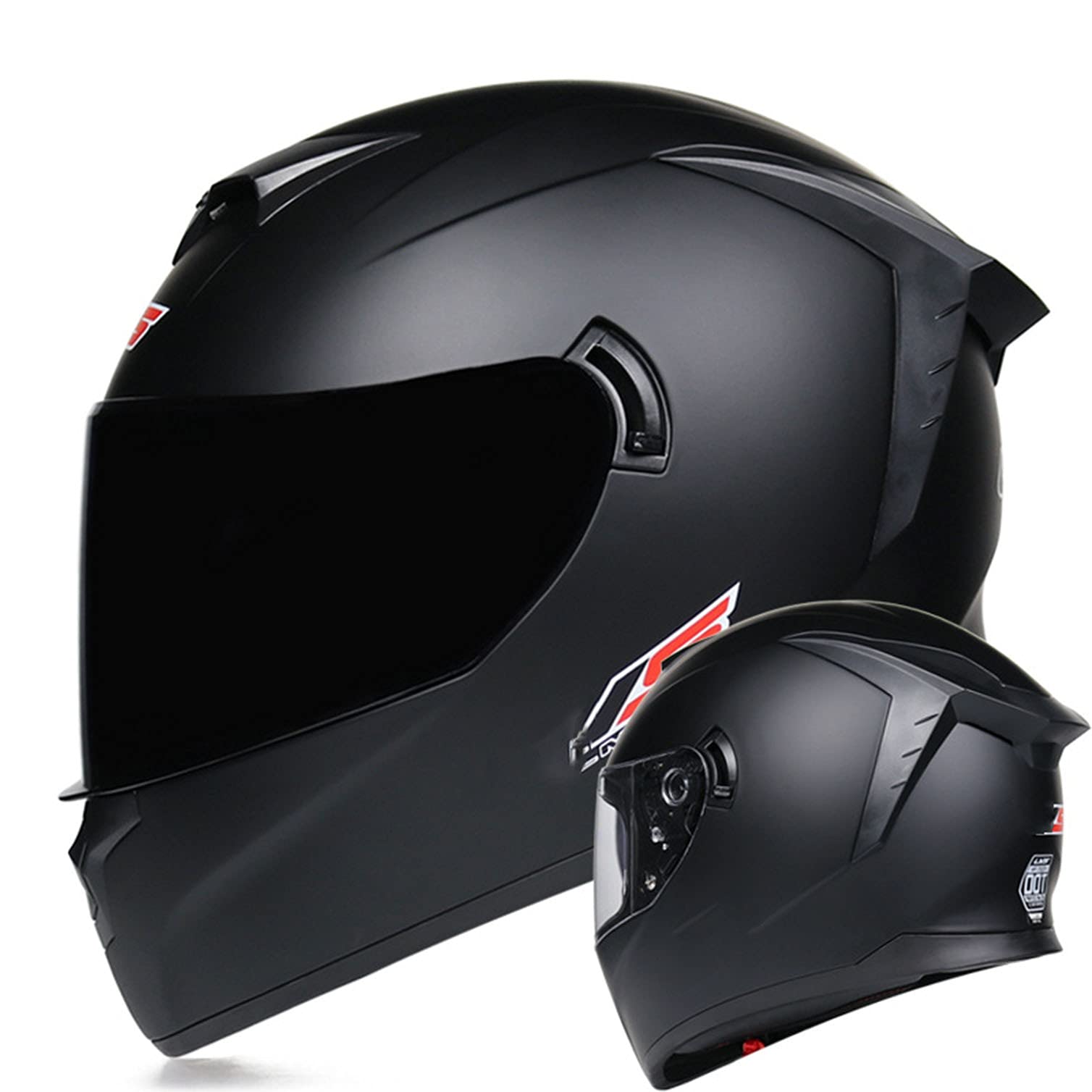 Amazon.co.jp: バイクフルフェイスヘルメットECE/DOT承認済みバイク