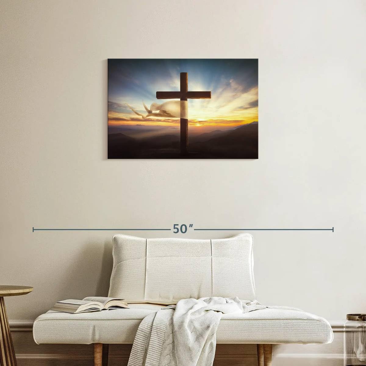 Amazon.com: ElephantStock Holy Cross Canvas - 1 Panel Wall Decor